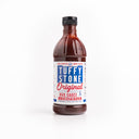 Bottle of Tuffy Stone Original BBQ Sauce with Chipotle on a white background