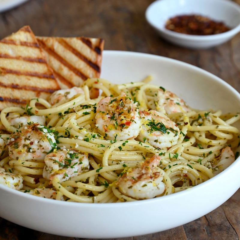 Grilled Shrimp Scampi with Pasta